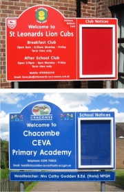 Single Superior External School Notice Board